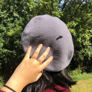 Wool grey beret